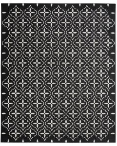 Nourison Essentials NRE04 Black Ivory Rug