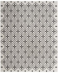 Nourison Essentials NRE04 Ivory Black Rug
