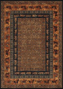 Old World Classic Pazyrk Burnished Rust Area Rug