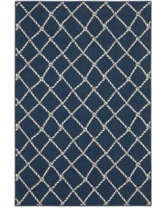 Meridian 4295B Blue/Ivory Area Rug