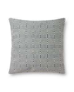 P0339 Charcoal/White 22"x22" Pillow