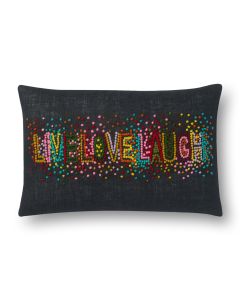 P0561 Black/Multi 13"x21" Pillow