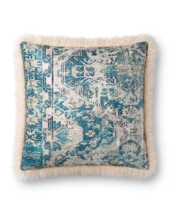 P0791 Multi/Ivory 18"x18" Pillow