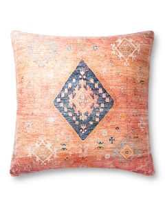 P0883 Coral/Multi 36"x36" Pillow