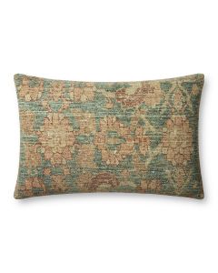 Clay PAR0002 Teal/Terracotta 13''x21'' Pillow