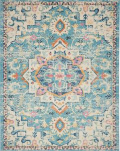 Passion PSN25 Ivory/Light Blue Area Rug