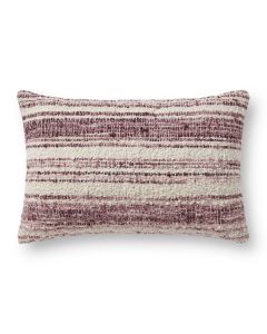 PCJ0002 Burgundy/Ivory 13"x21" Pillow