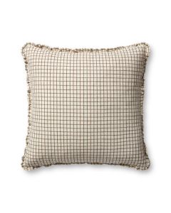PCJ0012 Ivory/Earth 22"x22" Pillow