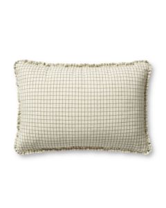 PCJ0012 Ivory/Moss 16"x26" Pillow