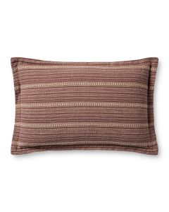 Howie Wine/Natural 13"x21" Lumbar Pillow