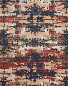 Pearson 39SQF Blue/Red/Tan Area Rug