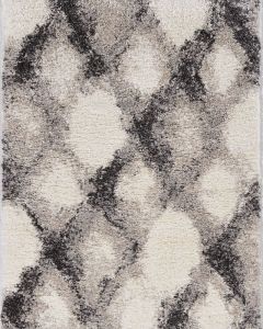 Phoenix 6961 Ivory Grey Diamonds Area Rug