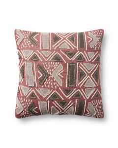 PLL0022 Rust/Multi 18"x18" Pillow