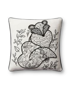 PLL0030 Black/Natural 18"x18" Pillow