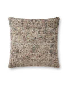 PLL0095 Beige/Multi 18" x 18" Pillow