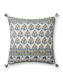 PLL0114 Blue/Multi 22"x22" Pillow