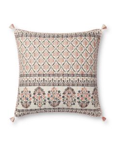 PLL0115 Pink/Multi 22"x22" Pillow