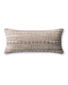 PLL0124 Ivory/Beige 12"x27" Lumbar Pillow