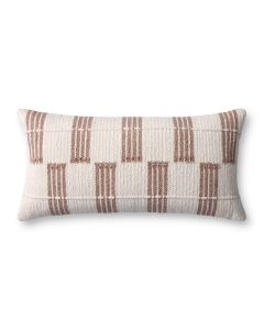 PLL0136 Brown/Ivory 12"x27" Lumbar Pillow