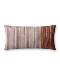 PLL0138 Rust/Multi 12"x27" Lumbar Pillow