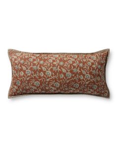 PLL0164 Brick/Multi 12"x27" Lumbar Pillow