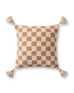 Amos PMH0066 Rust/Ivory 18" Pillow