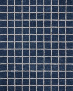 Polly POL-05 Navy/Silver Area Rug