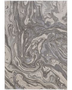 Prasad 3894F Gray/Ivory/Silver Area Rug