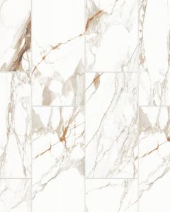 Prati Calacatta Macchia Vecchia Honed Glazed Porcelain 12"x24" Field TIle