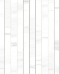 Prati Dolomite Honed Glazed Porcelain 1"x12" Mosaic Tile