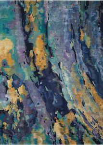 Prismatic PRS09 Silver/Blue Area Rug