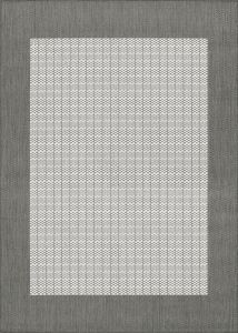 Recife Checkered Field Grey/White Area Rug