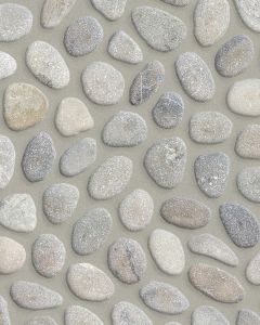 River Pebbles Grey Blend Natural Stone Tile