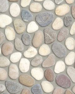 River Pebbles Light Blend Natural Stone Tile