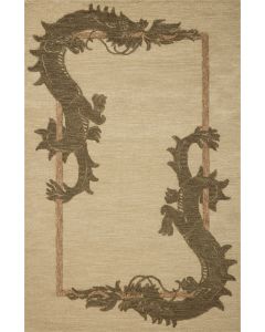 Romi RMI-01 Natural/Olive Area Rug