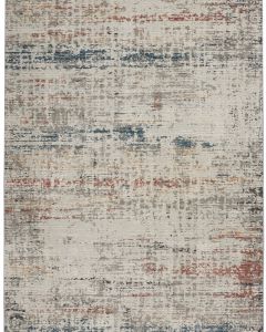 Rustic Textures RUS14 Light Grey Multi Area Rug