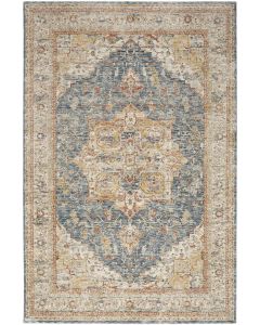 Sahar SHR06 Ivory Blue Area Rug