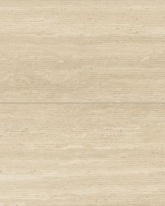 Sensi Roma Cream Satin Glazed Porcelain 24"x48" Wave Deco Tile