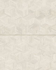 Sensi Roma Ivory Satin Glazed Porcelain 24"x48" Cube Deco Tile