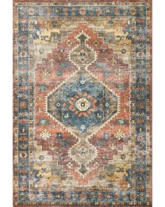 Skye SKY-11 Rust/Blue Area Rug