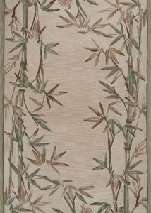Sparta 3146 Ivory Bamboo Border Area Rug