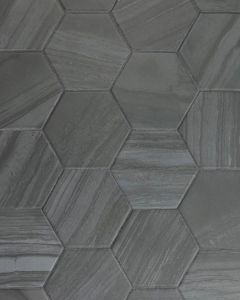 Stria Dark Porcelain Matte Marble Tile