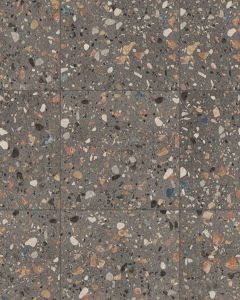 Tazzo Black Honed Porcelain Terrazzo Tile