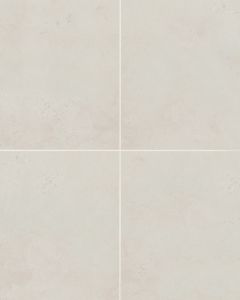 Thaddeus White Matte Glazed Porcelain 32"x32" Field Tile