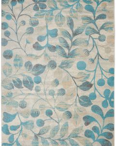 Tranquil TRA03 Ivory/Turquoise Area Rug