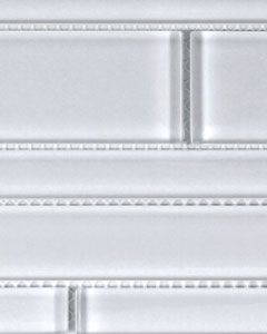 Translucent Clear Glass Simply White Tile