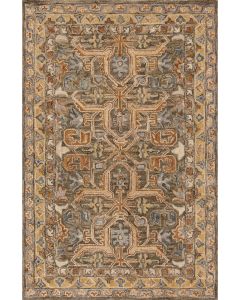 Victoria VK-01 Walnut/Multi Area Rug