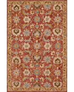 Victoria VK-09 Terracotta/Gold Area Rug
