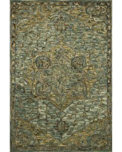 Victoria VK-20 Dark Green/Tobacco Area Rug