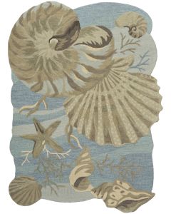 Waterside WRS01 Blue Area Rug